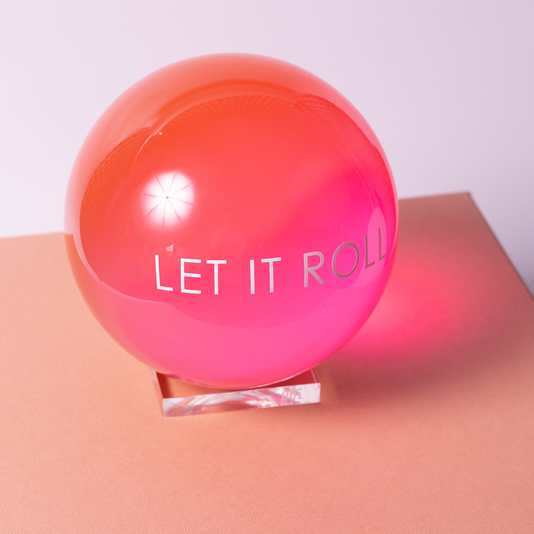 escultura secret orb rosa g