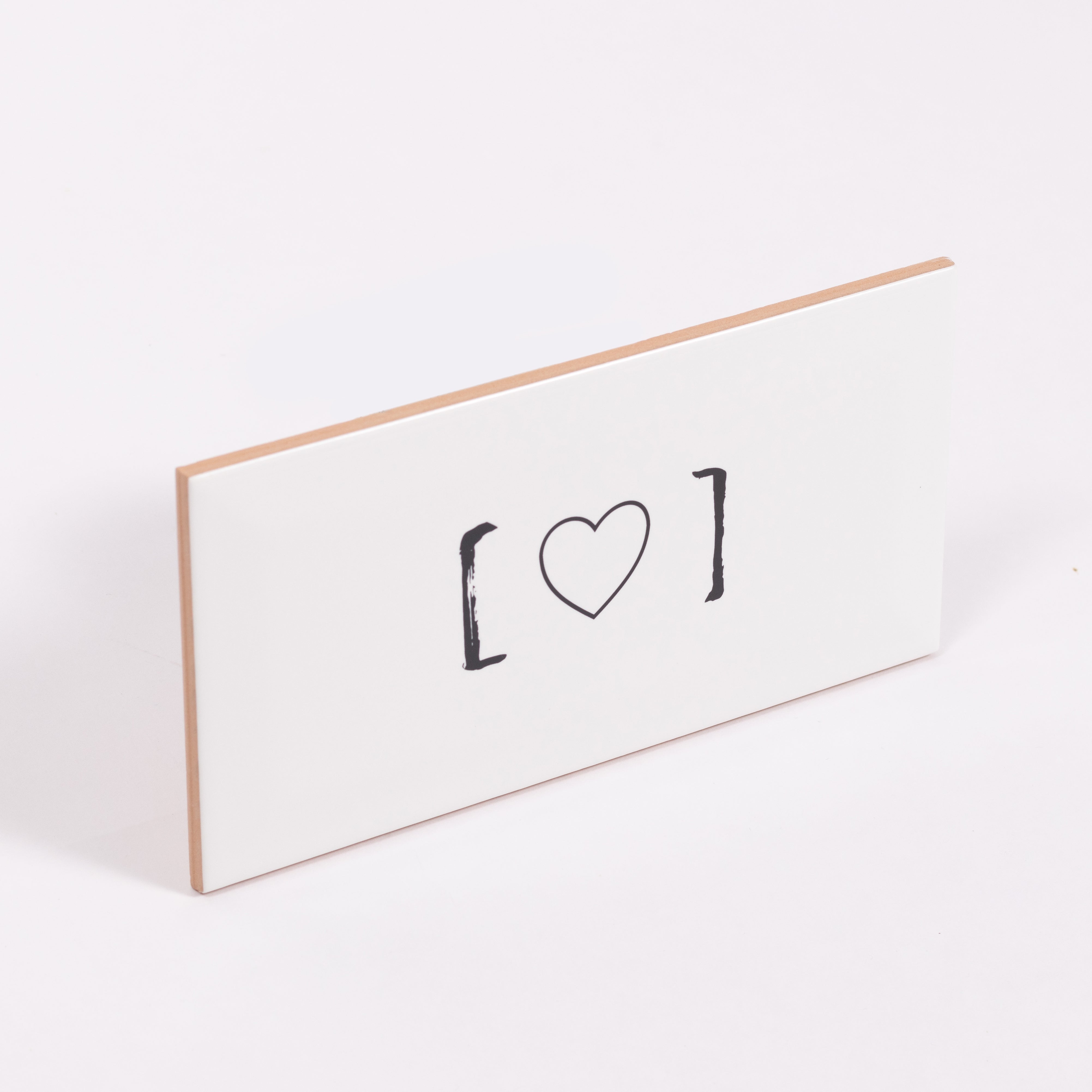 azulejo retangular coração