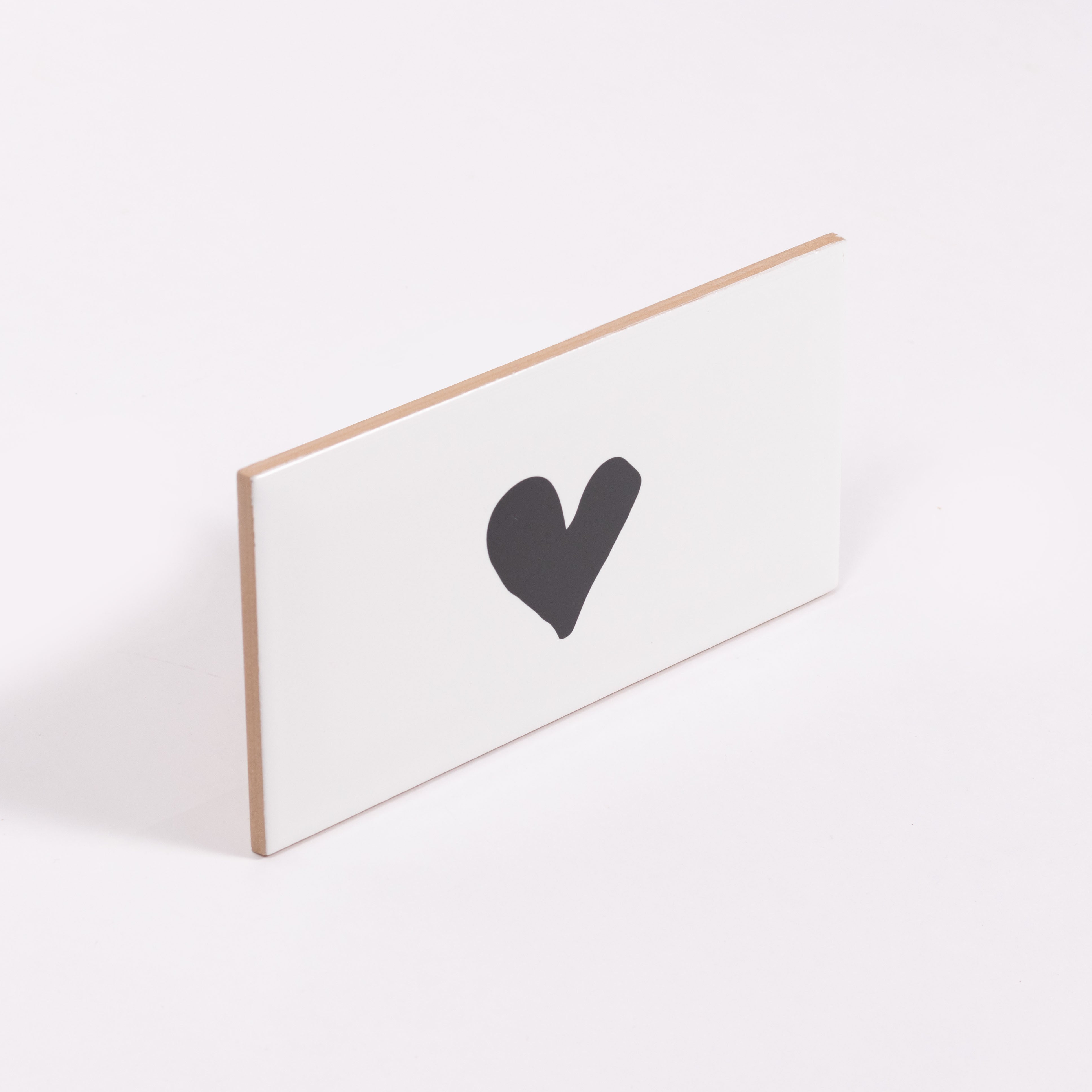 azulejo retangular coração torto