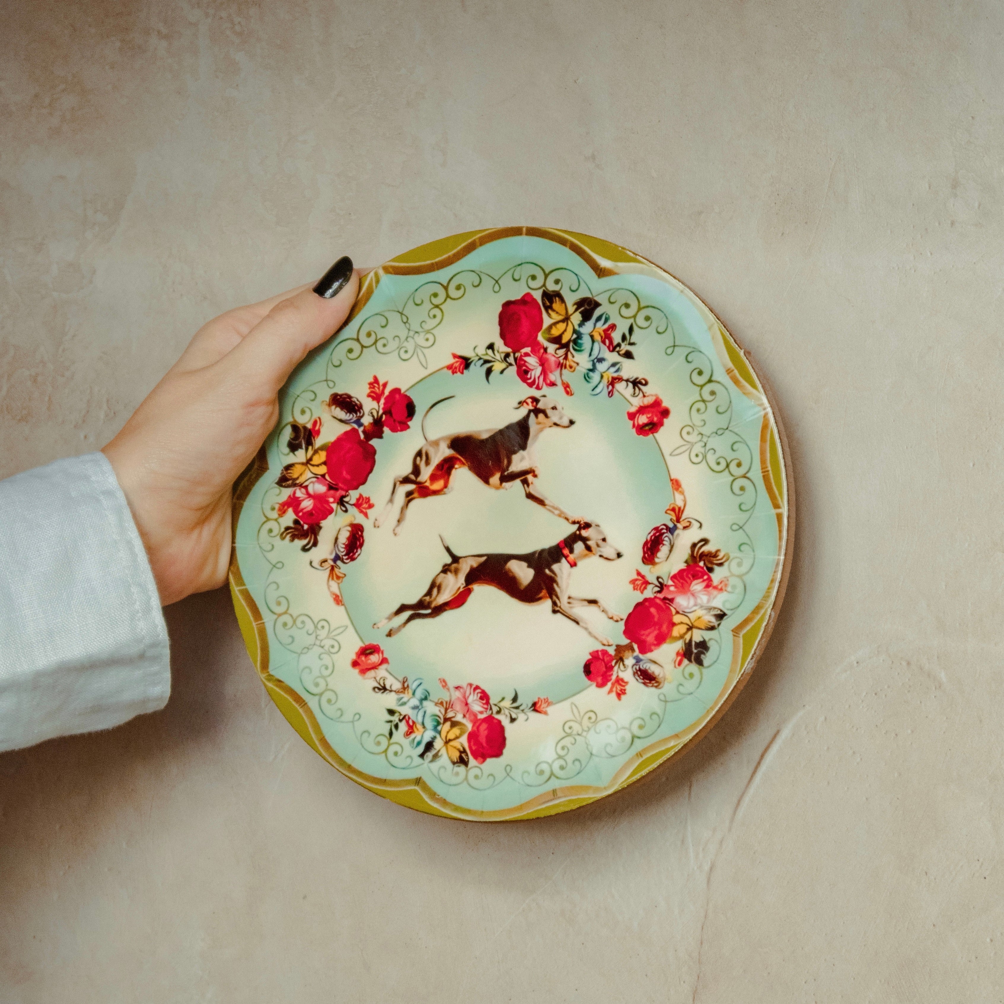 azulejo redondo galgos