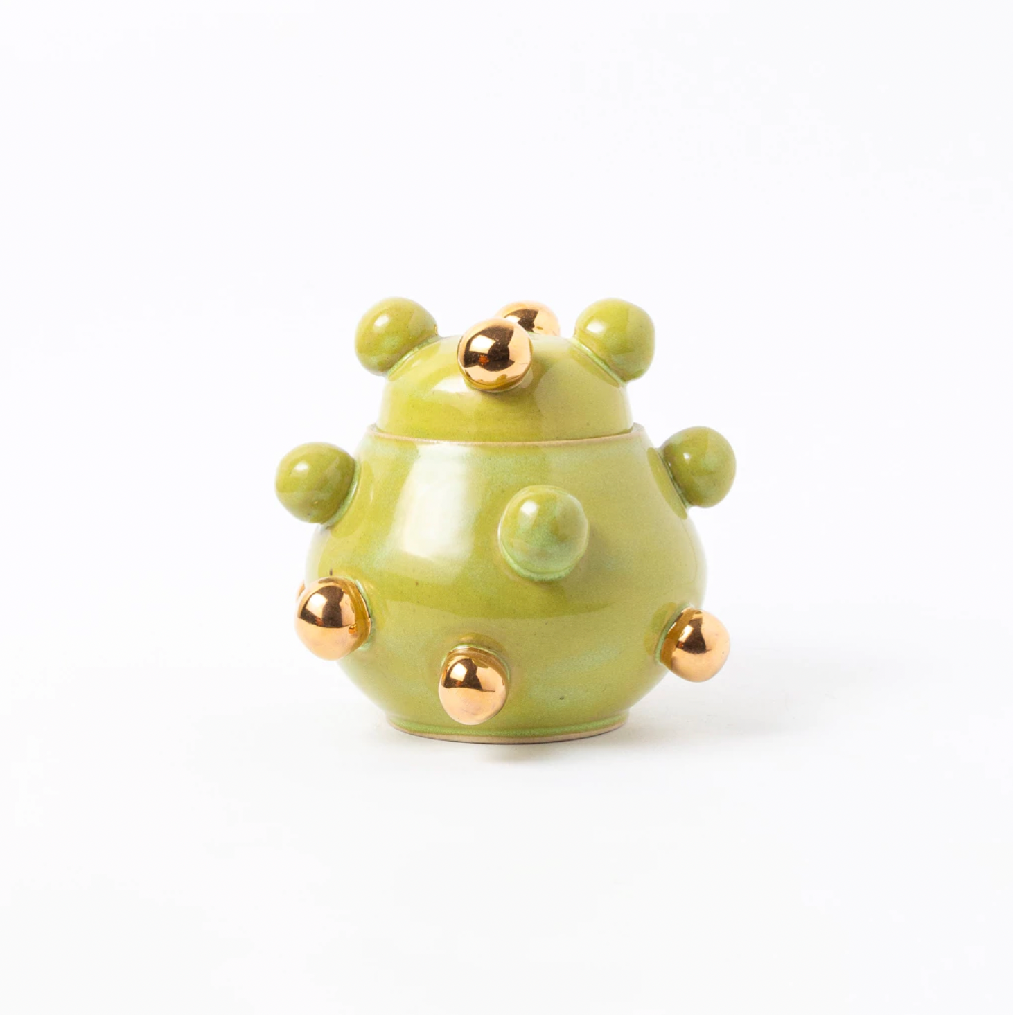 caixinha bruxelas ouro alternado verde oliva