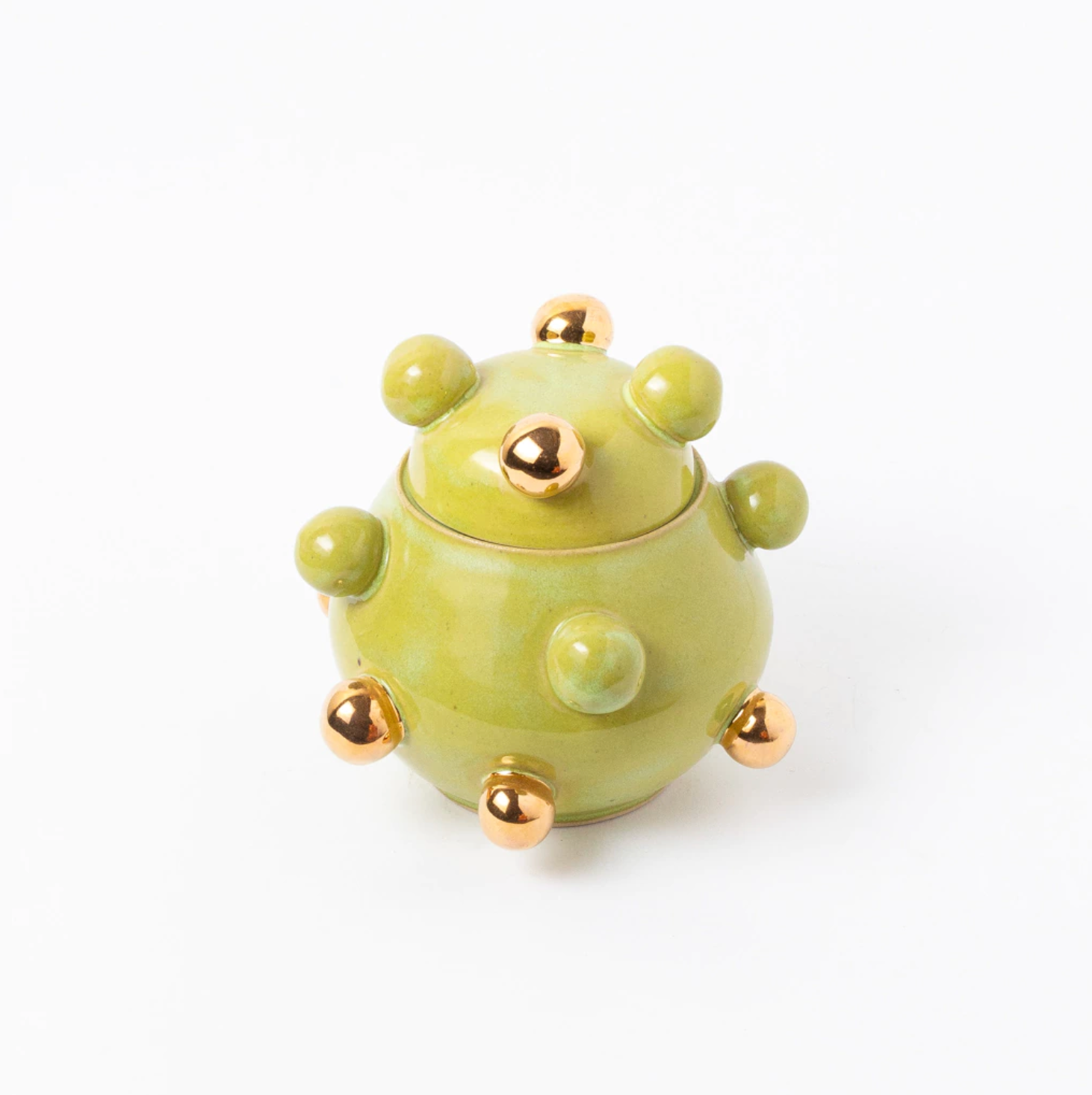 caixinha bruxelas ouro alternado verde oliva