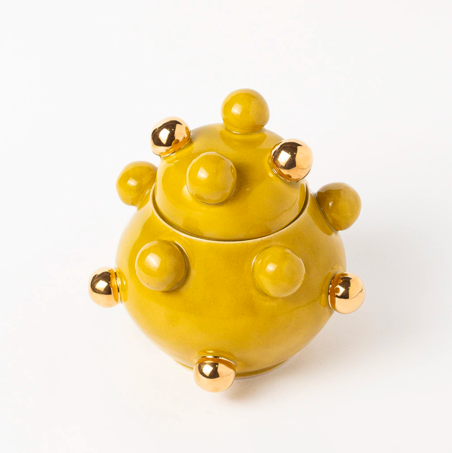 caixinha bruxelas ouro alternado amarelo