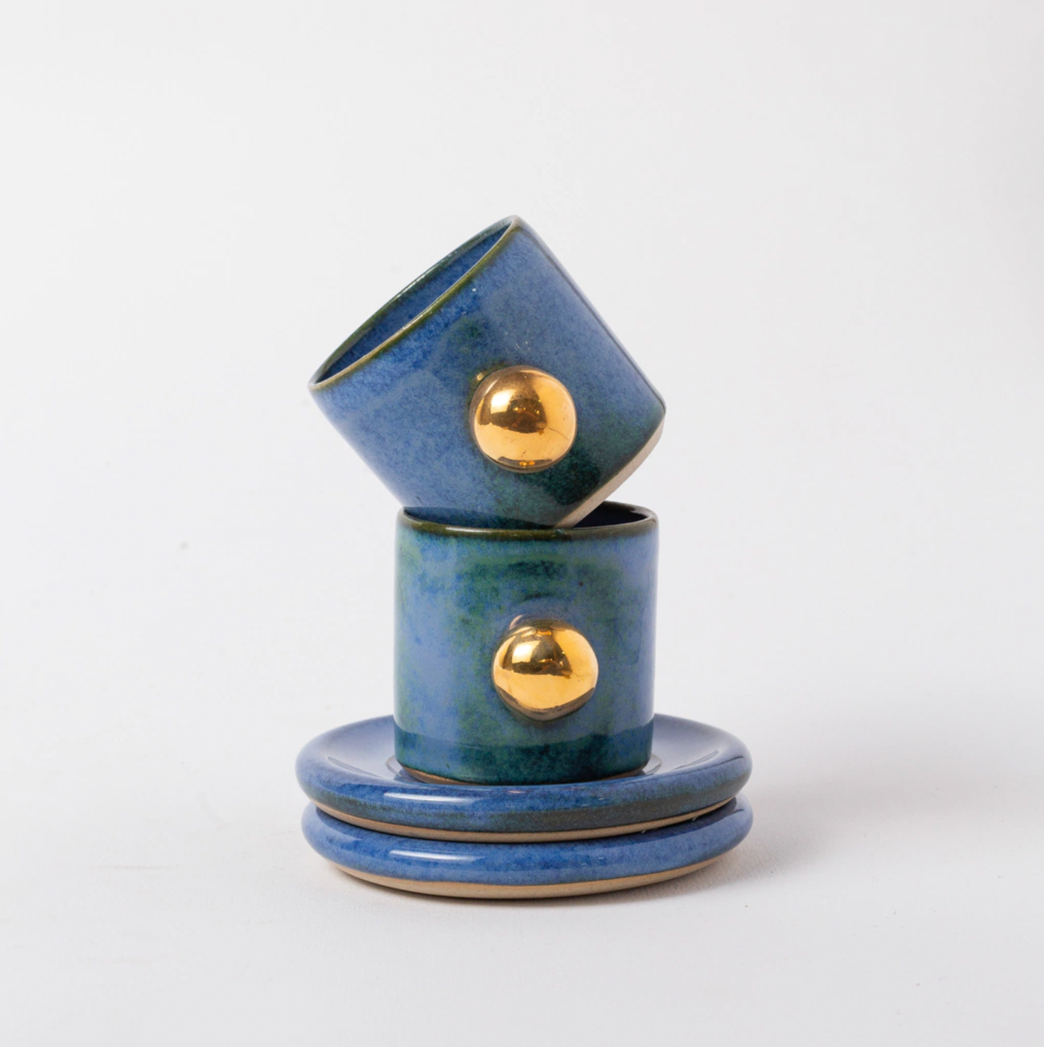 xícara lina com ouro azul efeito cj. 2