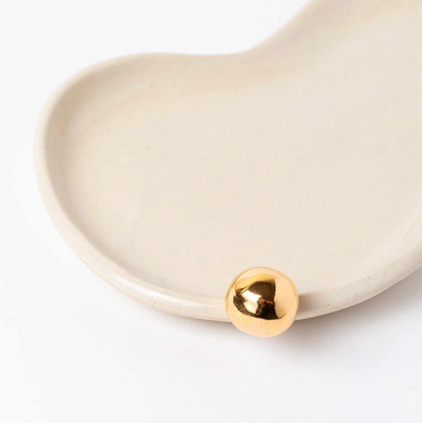 bandeja donna mini branco com ouro