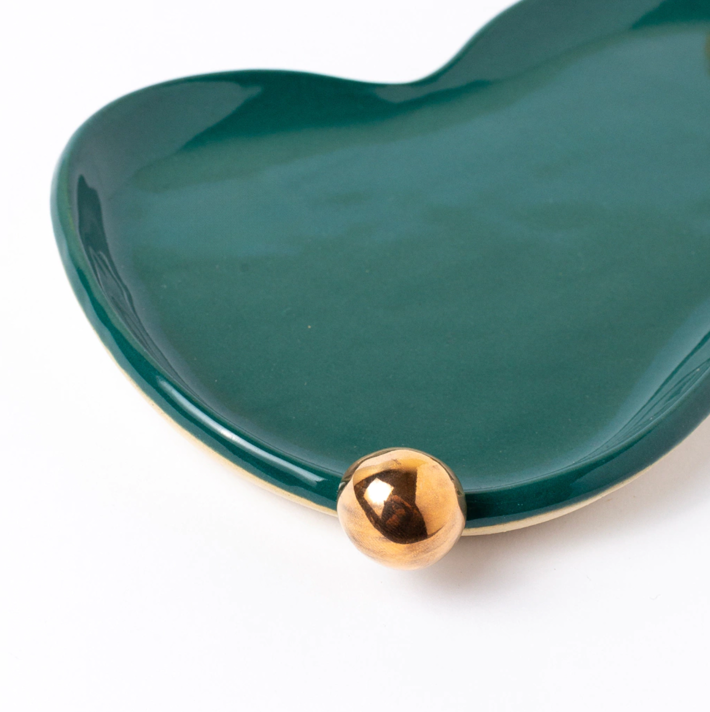 bandeja donna mini esmeralda com ouro