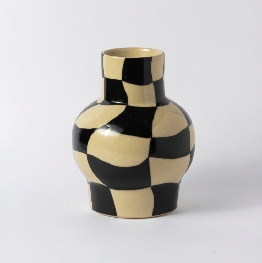 vaso paixão xadrez preto