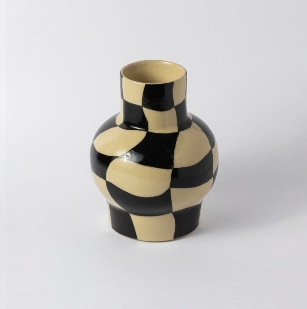 vaso paixão xadrez preto