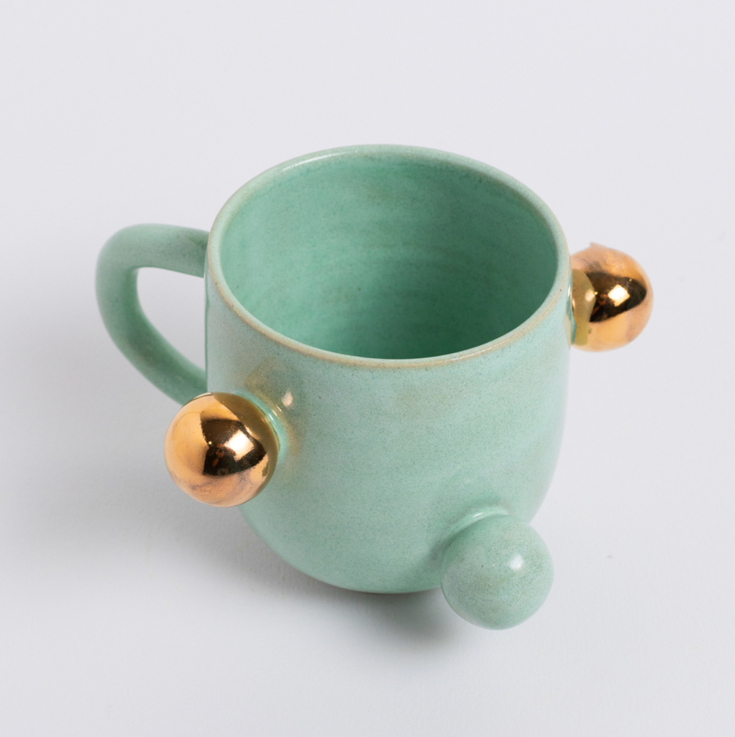 caneca bruxelas com ouro alternado aqua