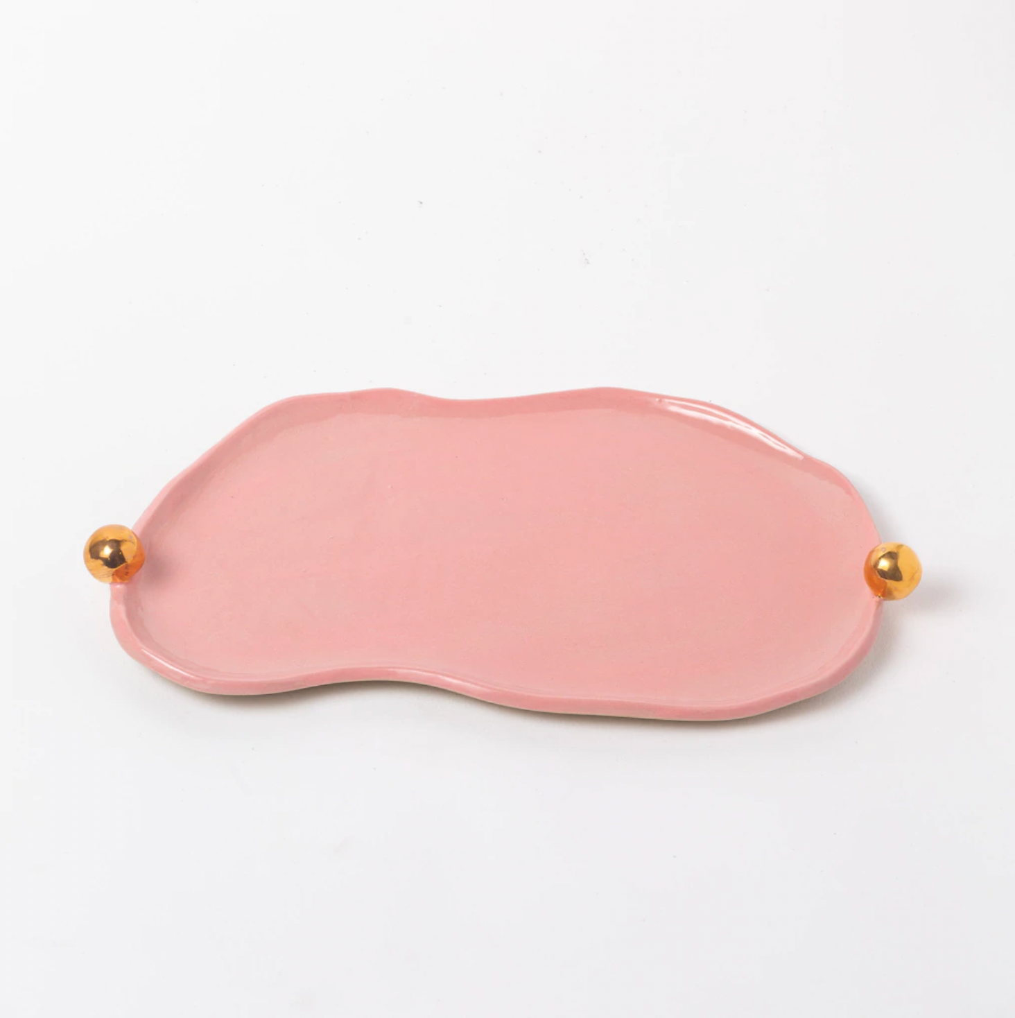 bandeja donna rosa com ouro