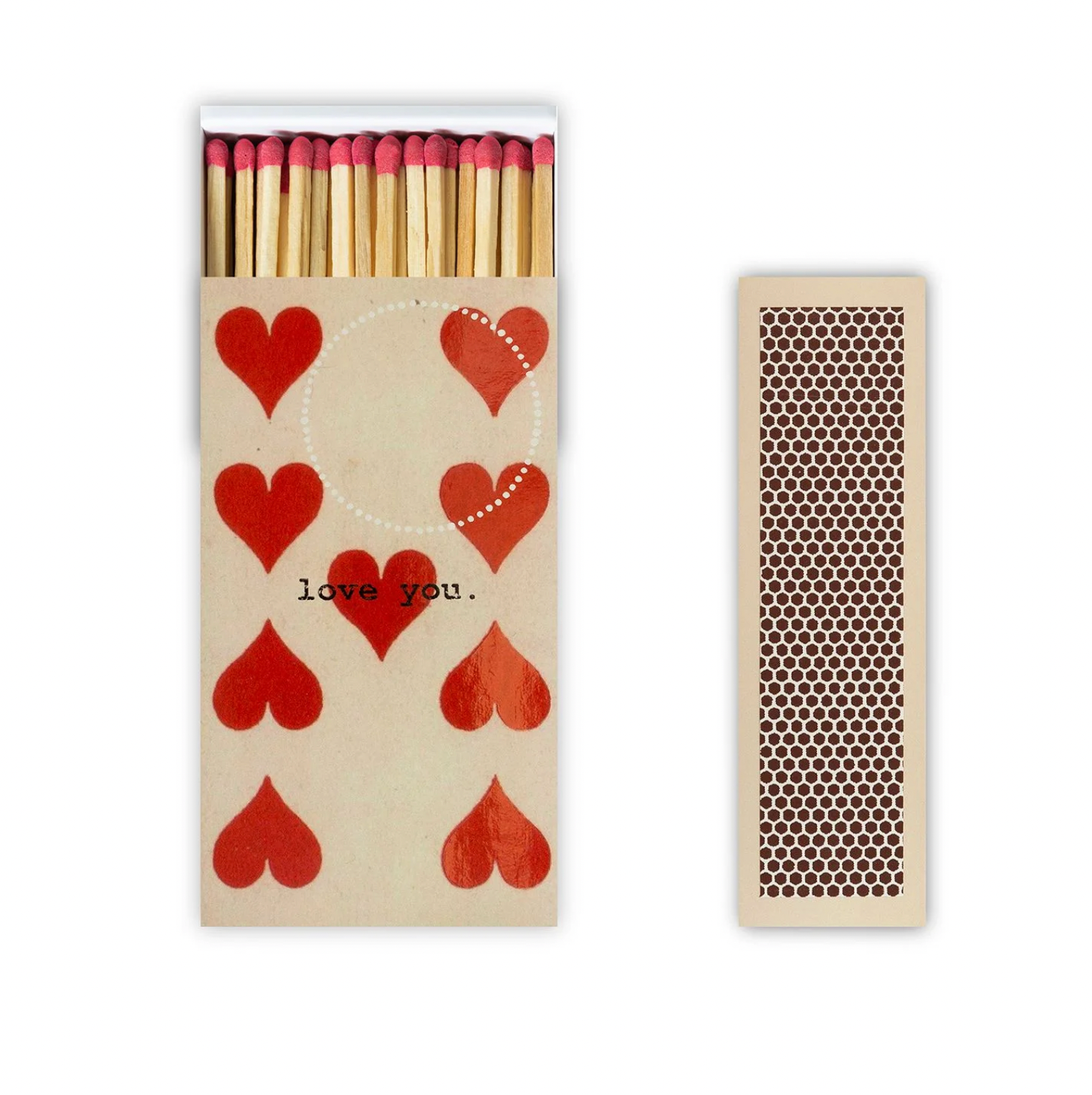 caixa de fósforo love you