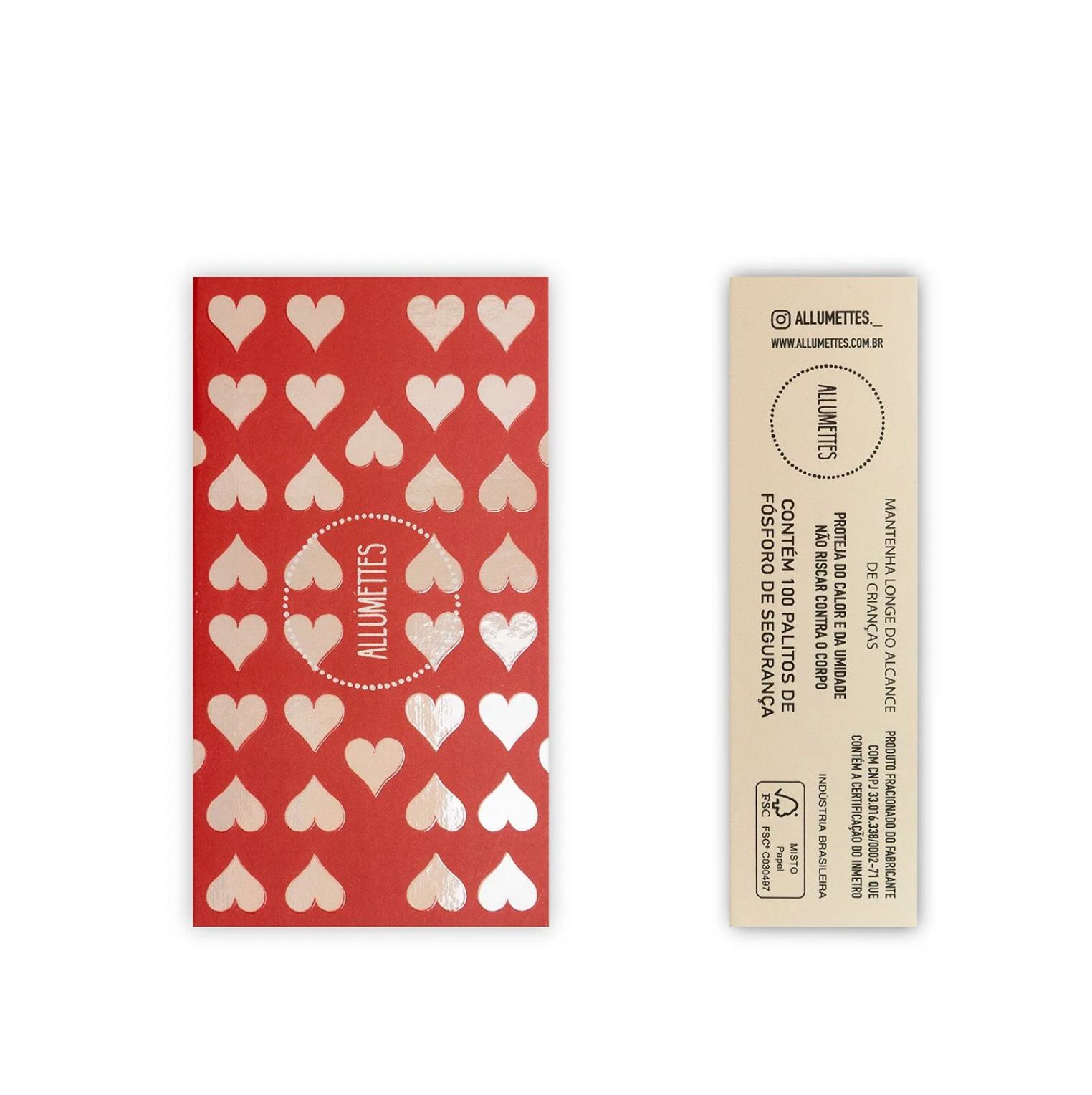 caixa de fósforo love you