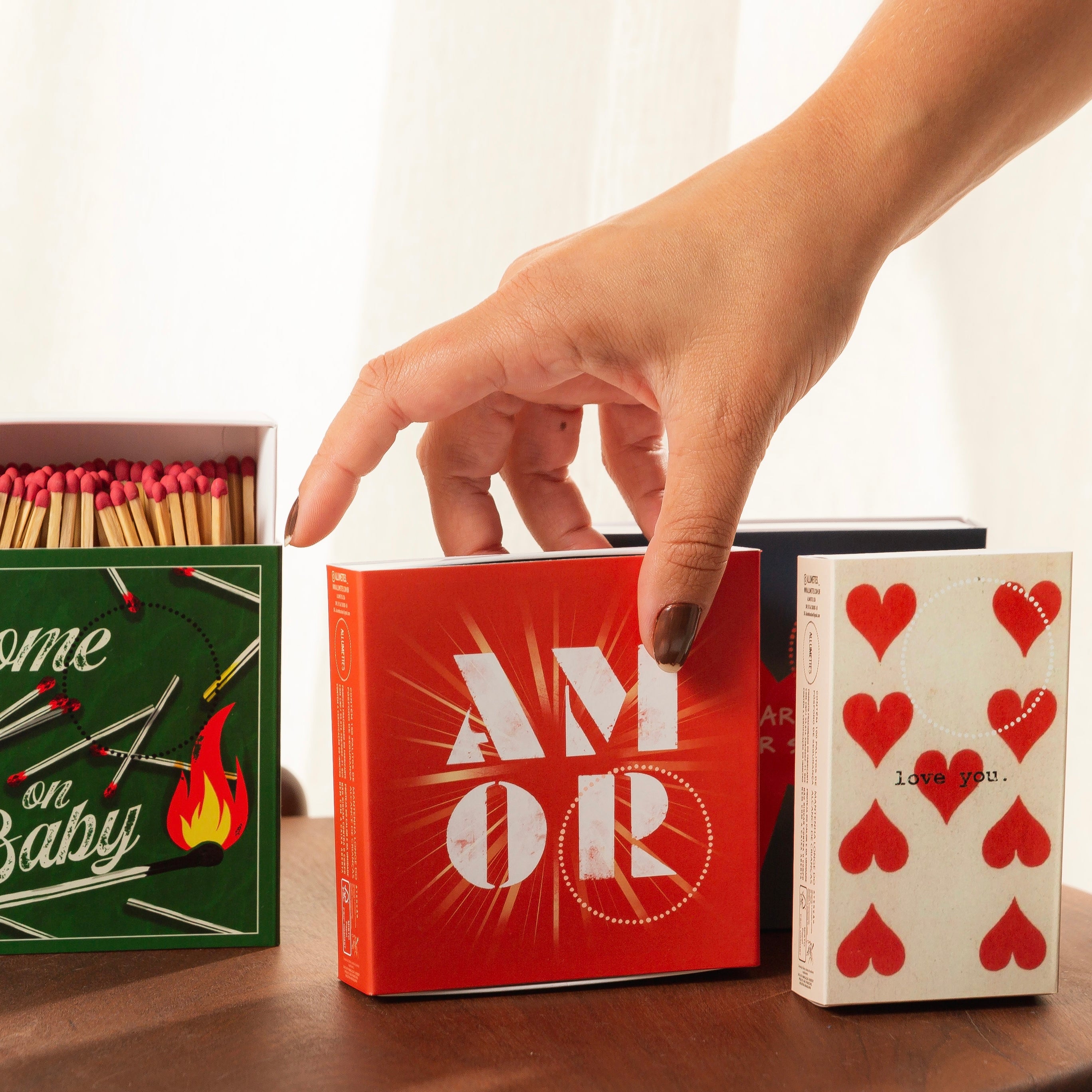 caixa de fósforo quadra - amor