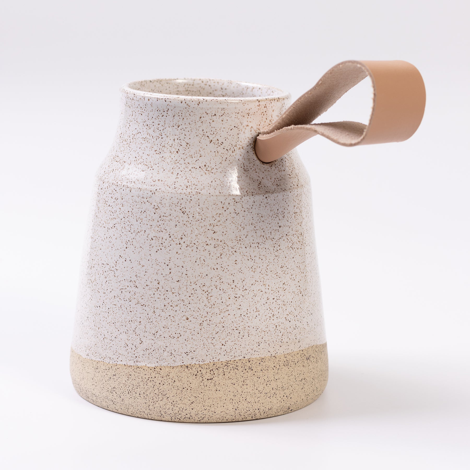vaso areia com couro