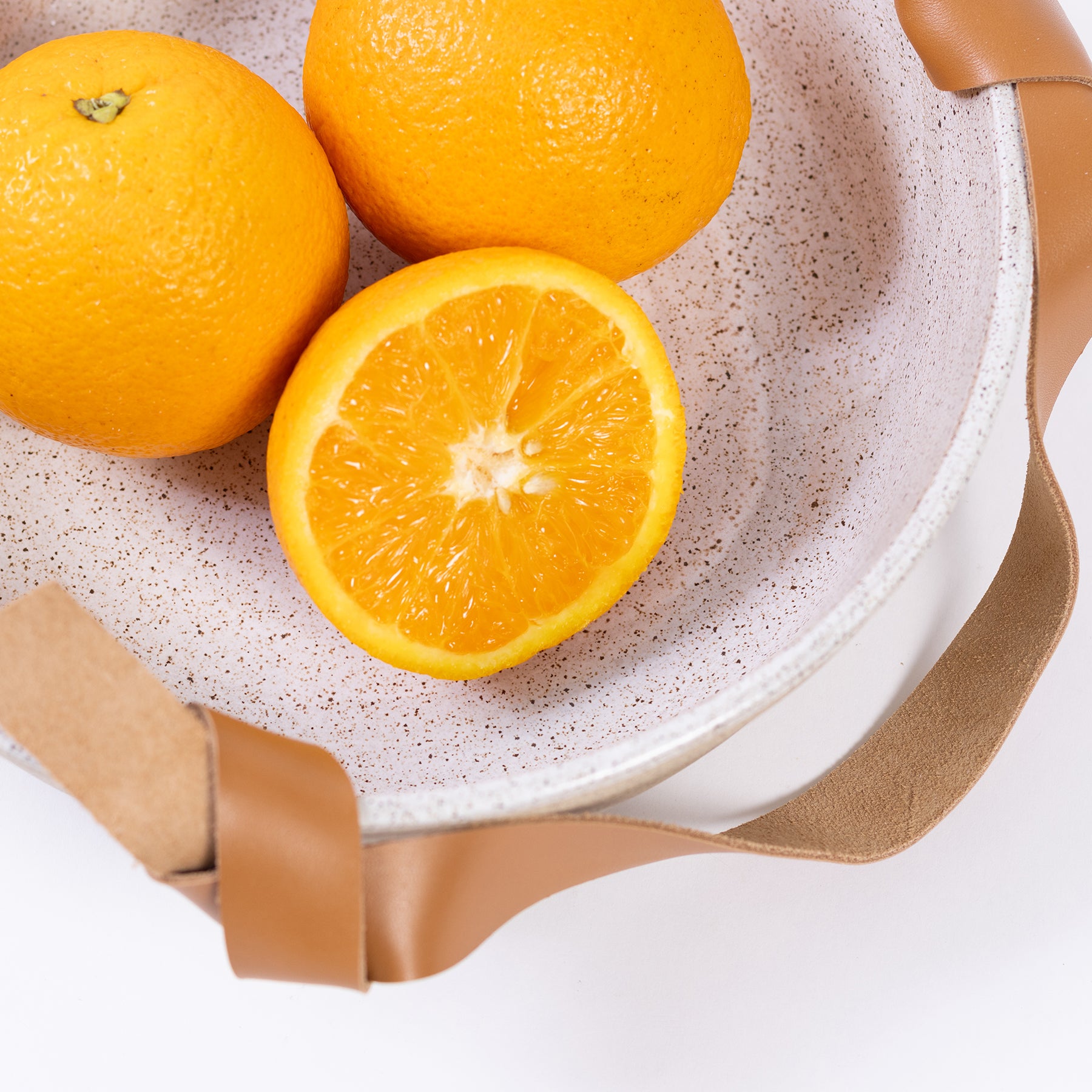 saladeira areia com couro