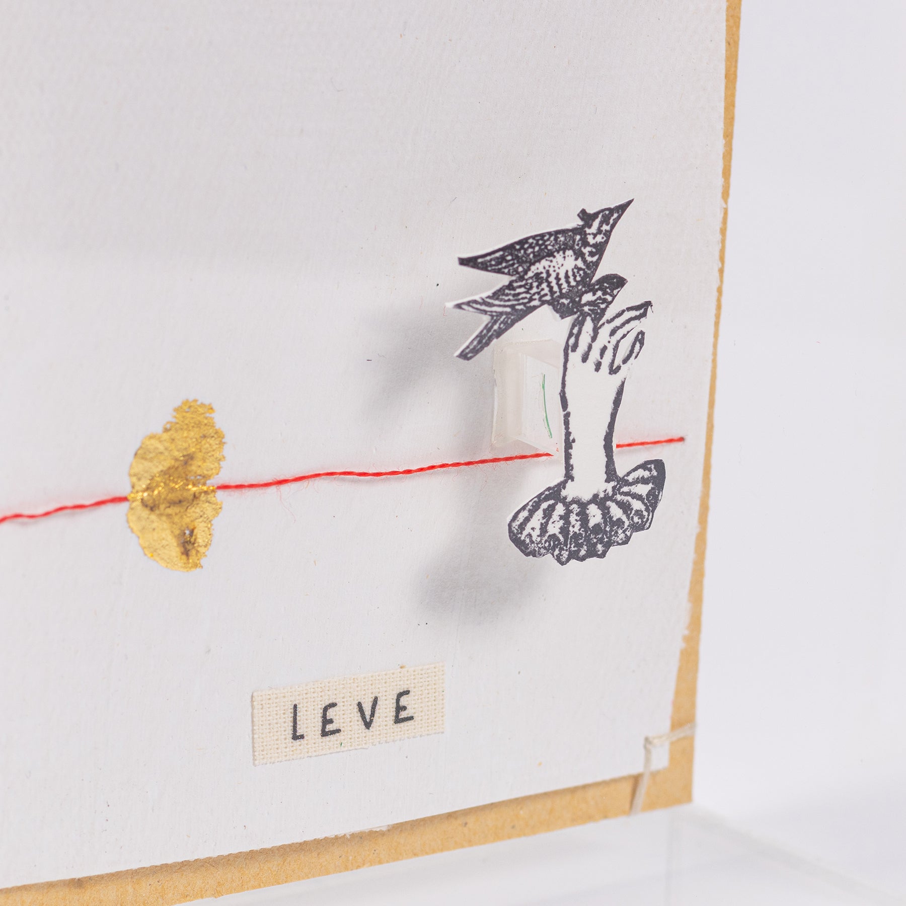 quadro acrílico colagem - leve