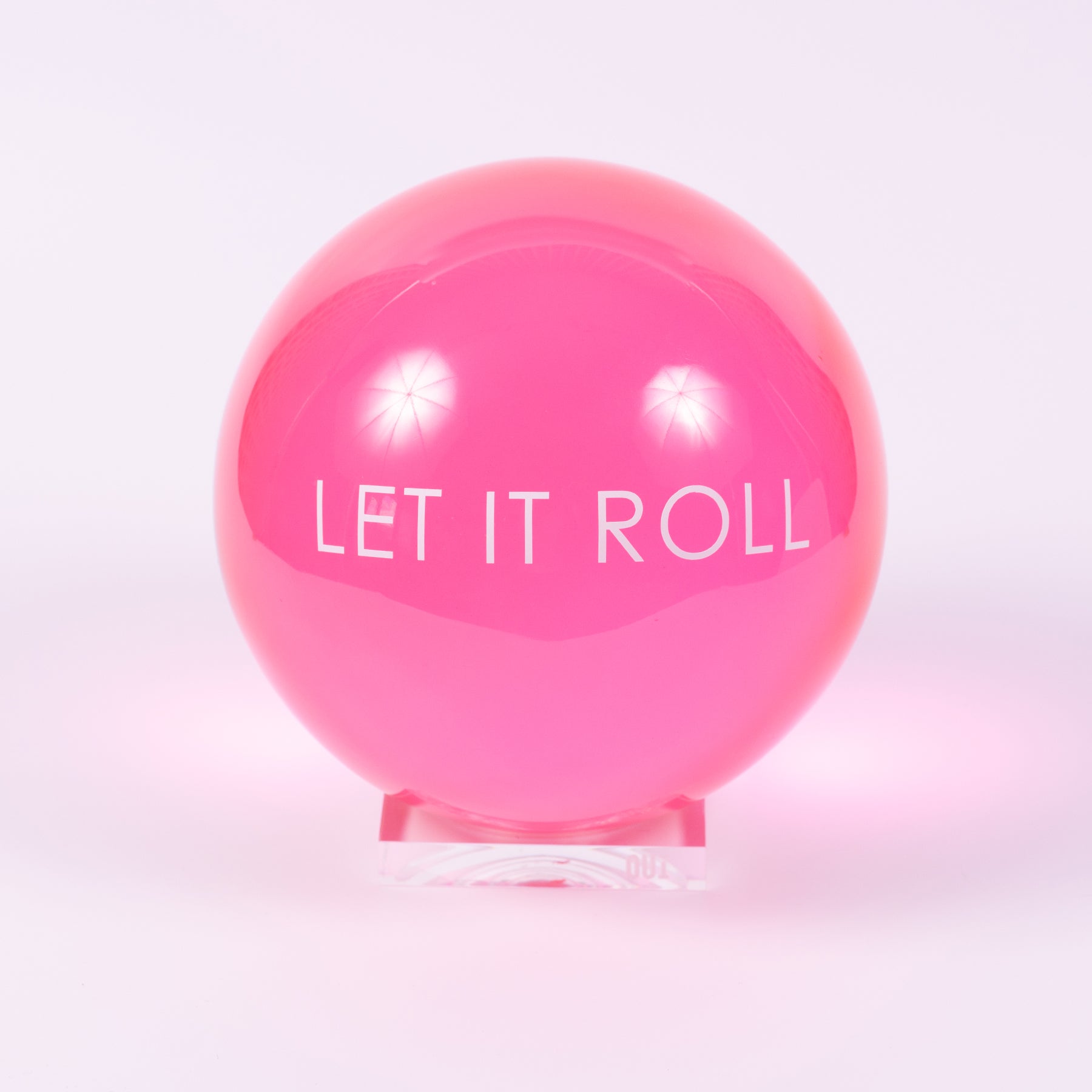 escultura secret orb rosa g