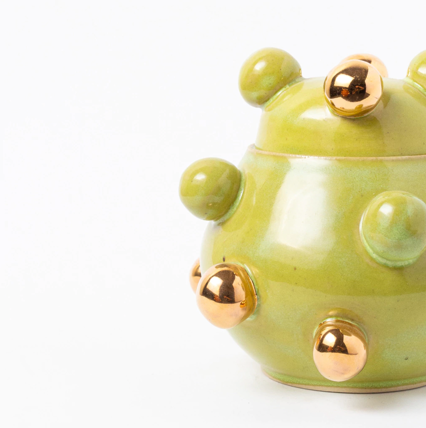 caixinha bruxelas ouro alternado verde oliva