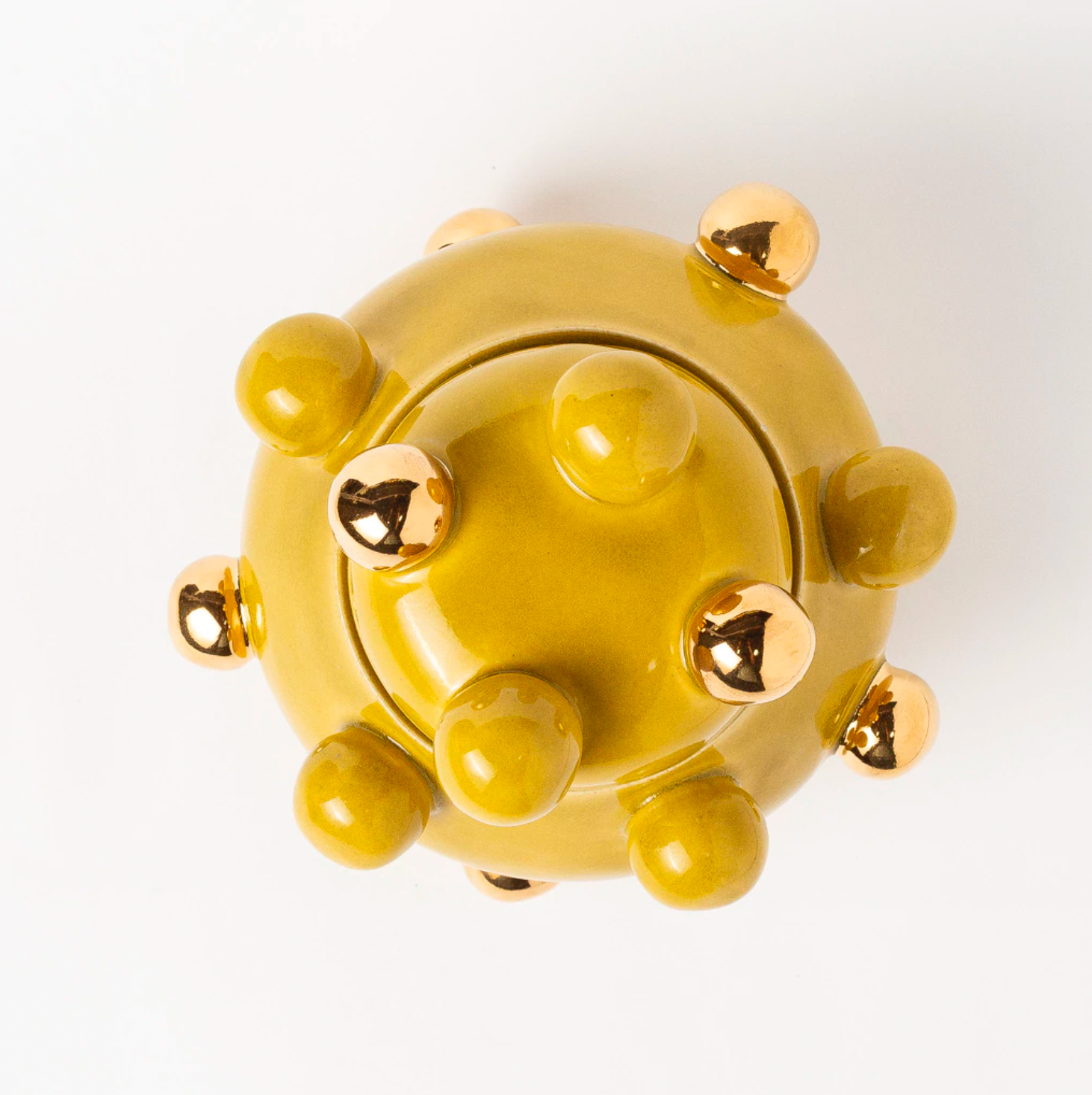 caixinha bruxelas ouro alternado amarelo