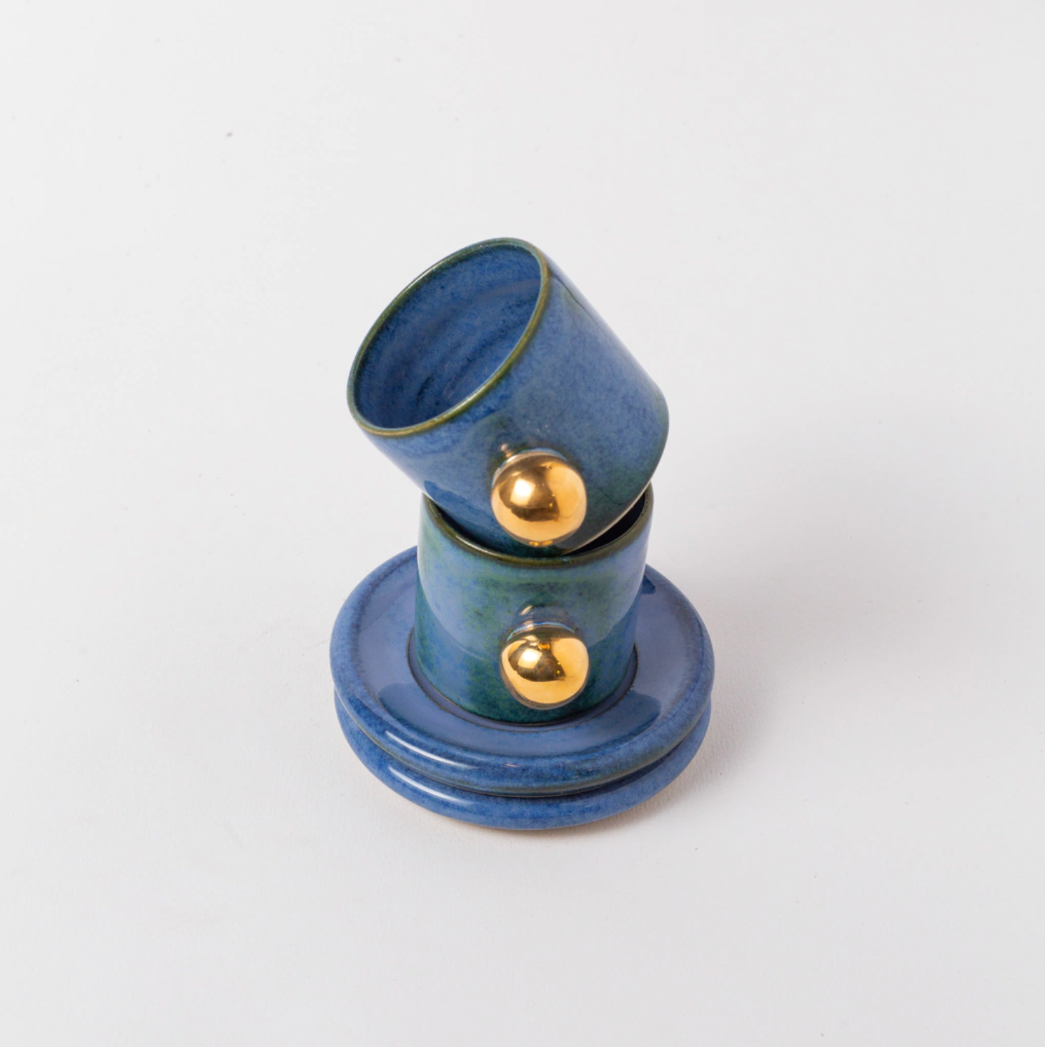 xícara lina com ouro azul efeito cj. 2