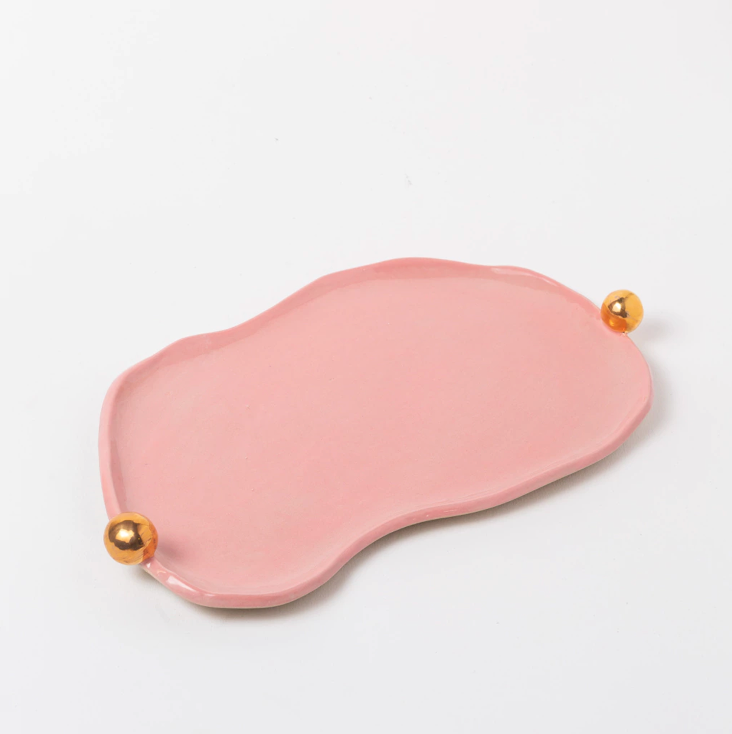 bandeja donna rosa com ouro