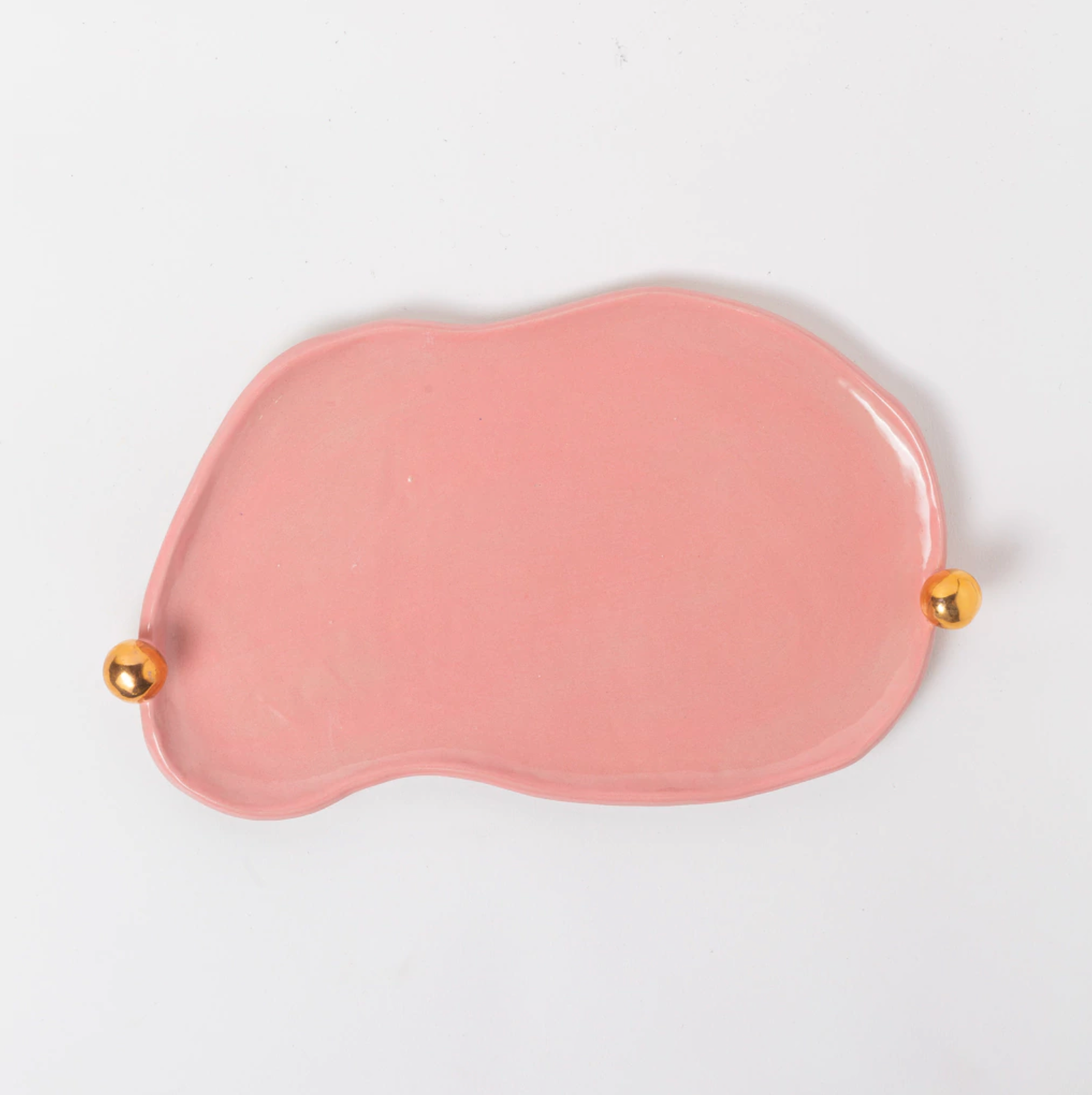 bandeja donna rosa com ouro