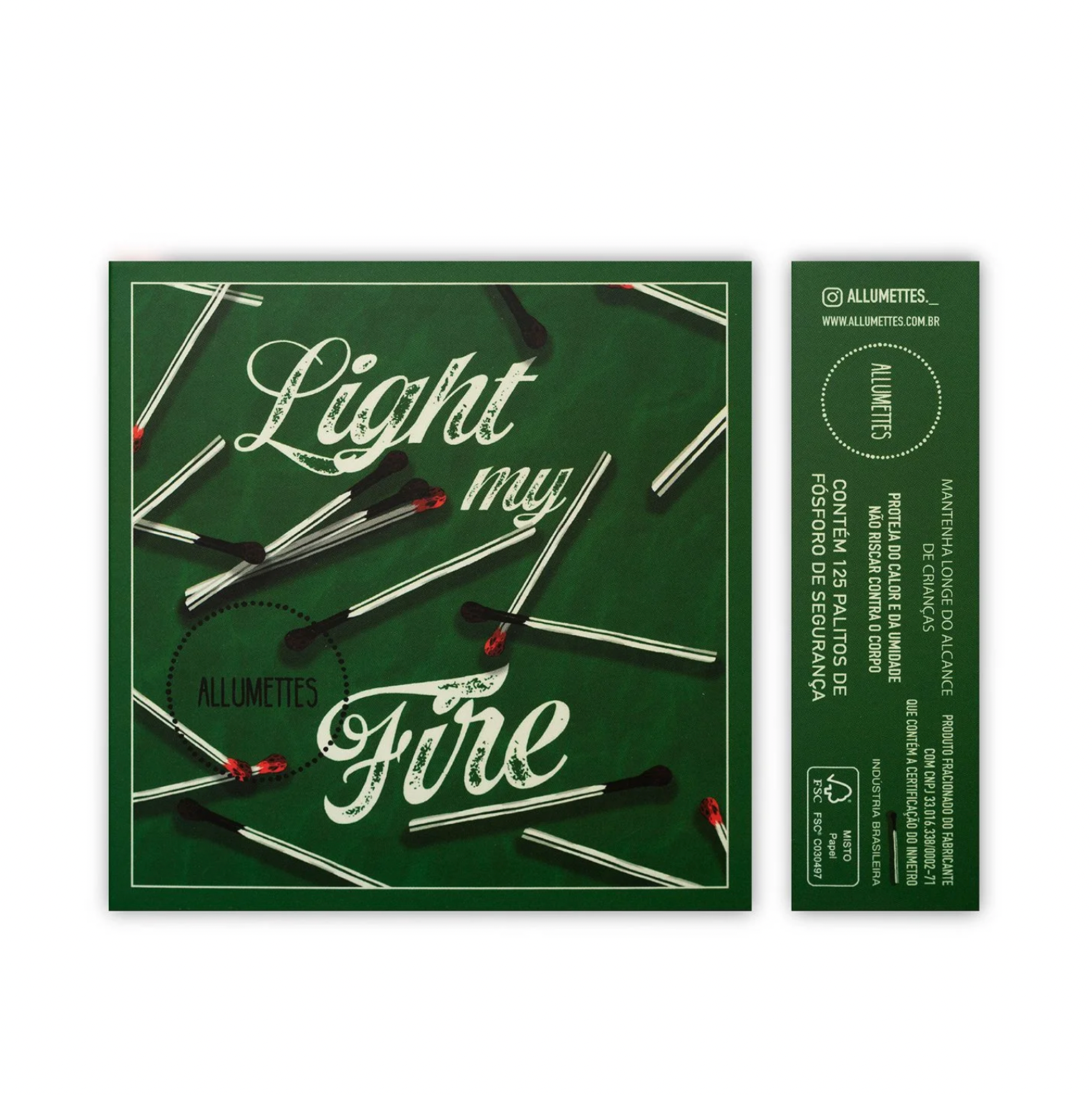 caixa de fósforo quadra - fire